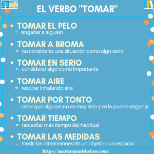 tomar en español